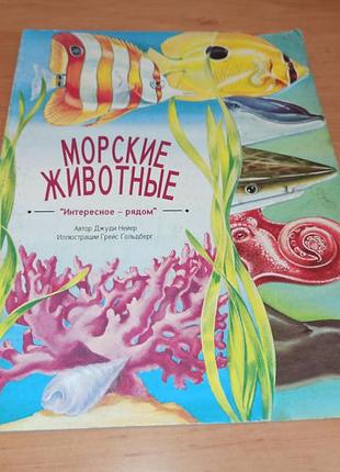 Морские животные джуди нейер голдберг книжка картошка с вырубкой