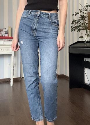 Джинси прямі жіночі zara сині 36р
