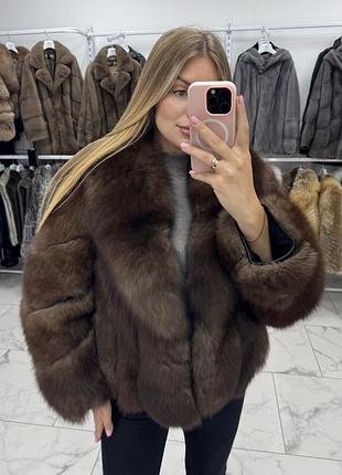 Шуба з фінського песця шуба 65 см жіноча натуральна шуба