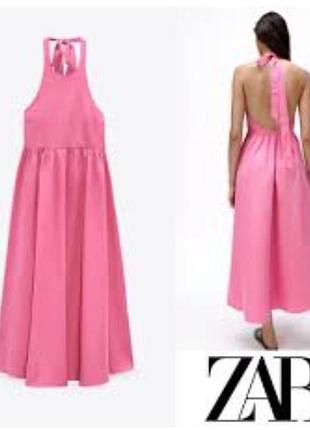 Поплінова сукня zara