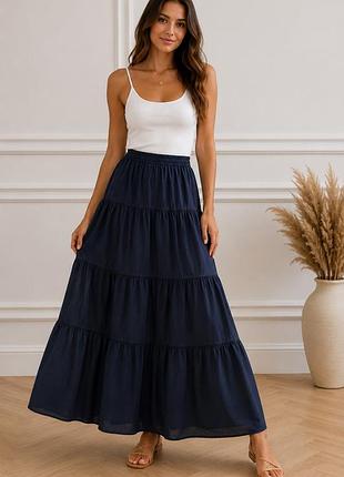 Спідниця максі бавовна yessica р. l-xl