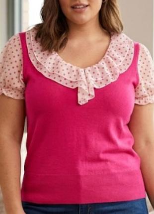 Жіноча романтична блузка  papaya  18/, 2xl, 56