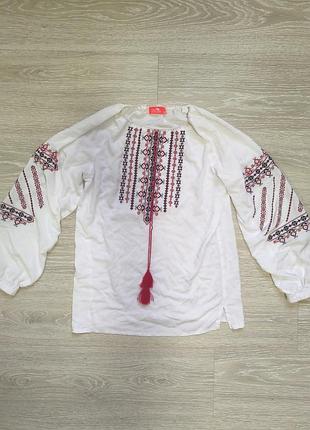 Вишита сорочка рубашка вишиванка piccolo бавовна хлопок довгий рукав рукавчик