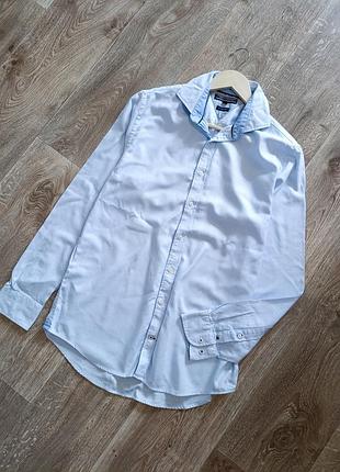 Голубая рубашка Tommy hilfiger
