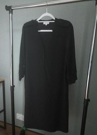 Люксова сукня lacoste 100% шовк, чорна, р.44