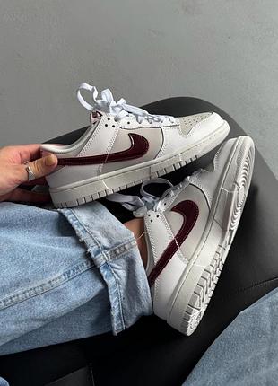 🔵nike sb dunk sail burgundy crush