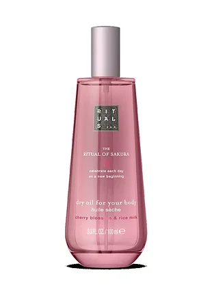 Суха олійка масло для тіла the rituals os sakura dry body oil 100 ml