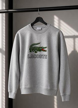 Світшот lacoste l | сірий | оригінал | бавовна | чоловічий