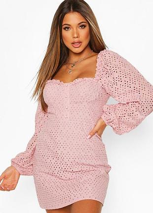Бавовняна сукня прошва boohoo 14 l