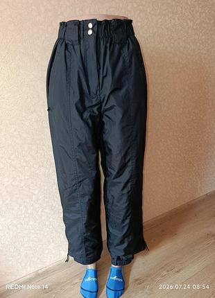 Черные спортивные штаны / джоггеры из плащевой ткани active sportswear, размер xs