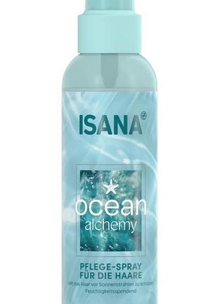 Isana ocean alchemy pflege-spray für die haare — увлажняющий спрей-уход для волос, выпущенный в виде лимитированной летней серии