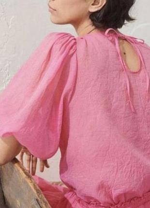 H&m ніжна невагома рожева блузка