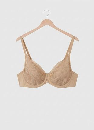 Мягкий бюстгальтер на косточках кружевной m&amp;s collection 36а 80а