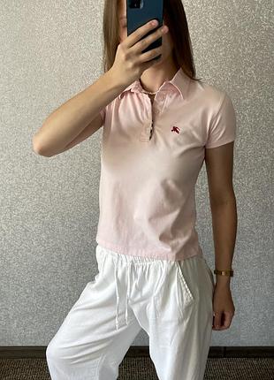 Burberry поло жіноче рожеве