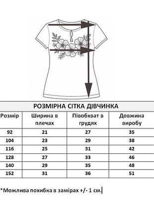 Вишиванка для дівчинки 3