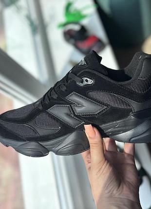 Чорні кросівки new balance 9060/ чоловічі нюбеланс