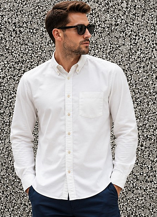 Оригінальна біла сорочка charles tyrwhitt slim fit 100% бавовна l 48–50