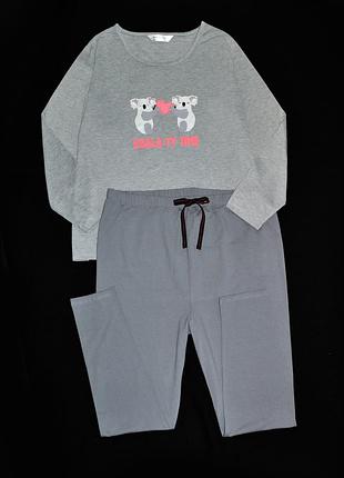 Пижама slumber hut трикотаж хлопок\полиэстер р.4xl
