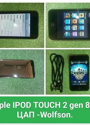‼️розпродаж ‼️
плеєр apple - ipod touch 2 gen/ 8 gb (модель a1288) цап wolfson