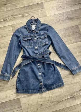Джинсова сукня- сорочка pull&bear 2