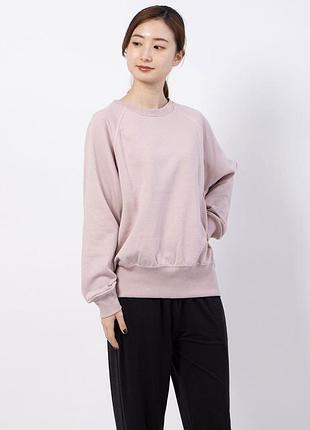 Nike dri-fit хлопковый женский свитшот толстовка свободного кроя