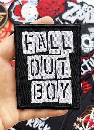 Термонашивка на одежду fall out boy нашивка музыкальная группа fob патч music rock punk рок байкерская