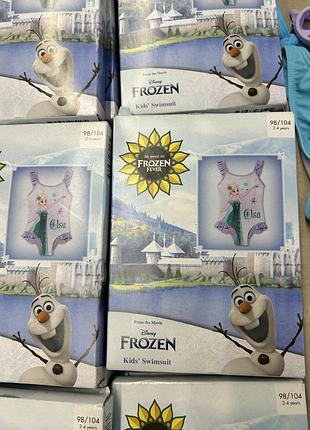 Новый слитный купальник disney frozen «холодное сердце» эльза, размер 98-104 (2-4 года)