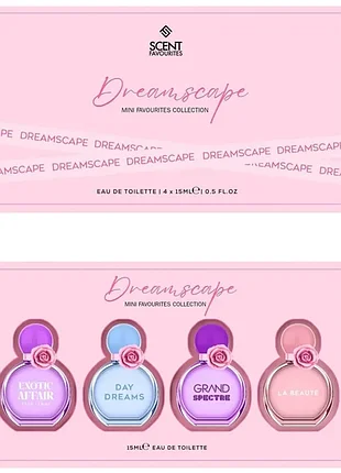 Подарунковий набір scent favourites dreamscape edt 4х15 мл