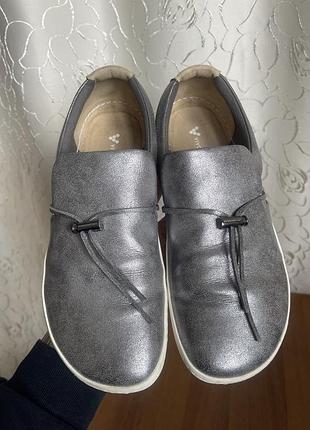 Vivobarefoot ra slip on eco w у graphite (сірий металік) сріблясті сліпони кеди barefoot lems босоногі широкі зручні еко 41