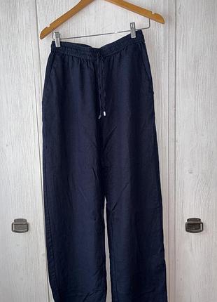 Штани лляні прямі zara
