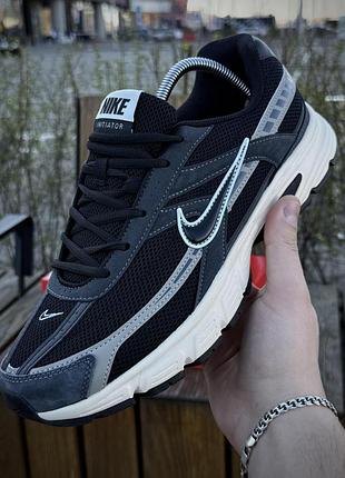 Кросівки nike initiator, темні (сітка, літні) 0102-15