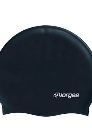Черная латексная шапочка для плавания vorgee