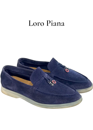 Кожаные женские лоферы loro piana summer walk оригинал