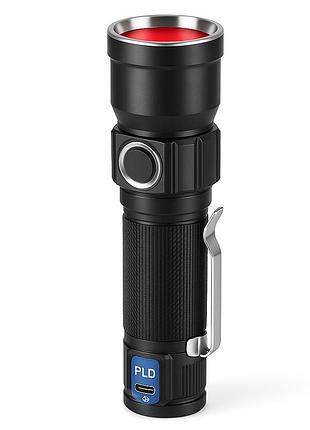 Лучший тактический фонарь pld-1812-t6 (red), аккумуляторный фонарь для домашнего использования zk-52