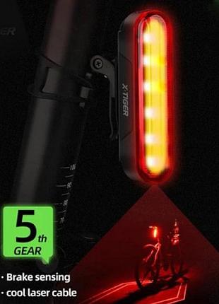 Фонарь и задний свет для велопоездок leadbike ld80-6led, задний аккумуляторный велофонарь iu-67