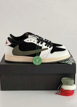 Літній розпродаж!!! nike air jordan 1x travis scott low og "olive"