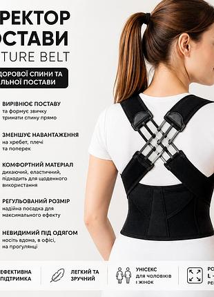 Эластичный корректор осанки, корсет для выравнивания спины posture belt