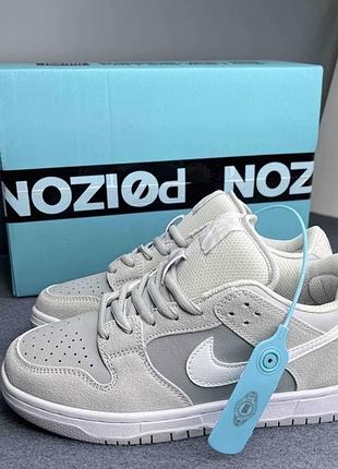 Літній розпродаж!!! nike sb dunk low grey white | повсякденний стиль
