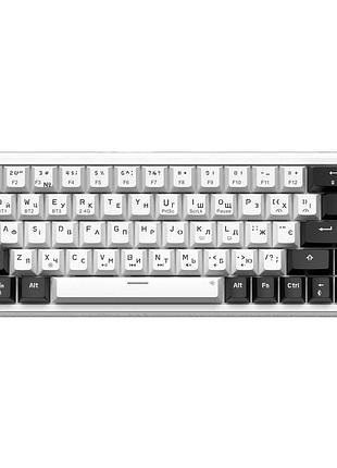 Клавиатура gamepro asgard valhalla bluetooth/2.4 ггц usb type-c white