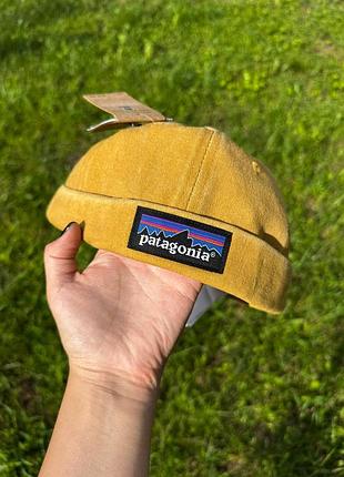 Докер кепка patagonia горчичного цвета на объем головы 56-58 см, повседнена унисекс кепка бейсболка без козырька donker cap