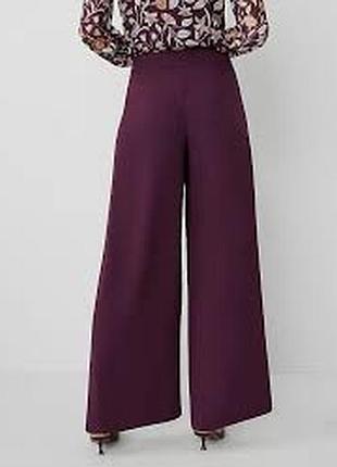 Женские бордовые брюки брюки широкие от h&amp;m