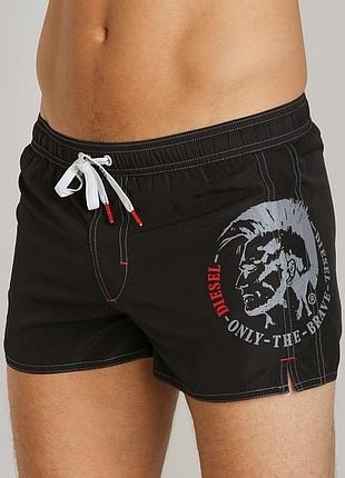 Diesel swim shorts чорні короткі чоловічі нейлонові шорти для плавання для пляжу р. m l