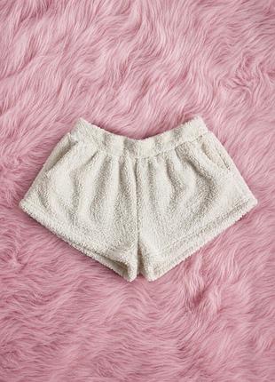 Махрові домашні шорти cropp bunny молочні m