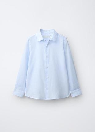 Сорочка блакитна zara жіноча л