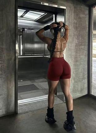 Велосипедки шорти для спорту йоги v-шов