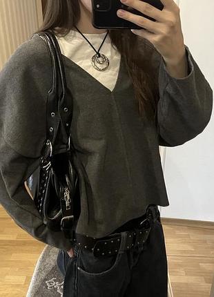 Y2k оверсайз кофтинка pull&bear xs-l