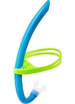 Дыхательная трубка для снорклинга aqua speed juno junior 62926 синий, зеленый one size