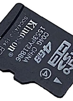 Карта флэш памяти б/у kingston microsdhc 4gb (class 4)