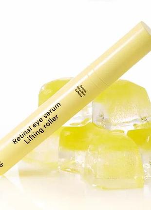 Антивікова сироватка для шкіри навколо очей із ретиналем та ролером abib retinal eye serum lifting roller, 15 мл