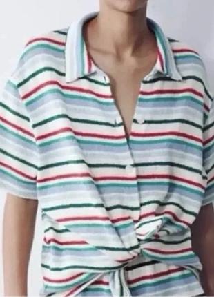 Жіноча в’язана сорочка від zara розмір л-хл